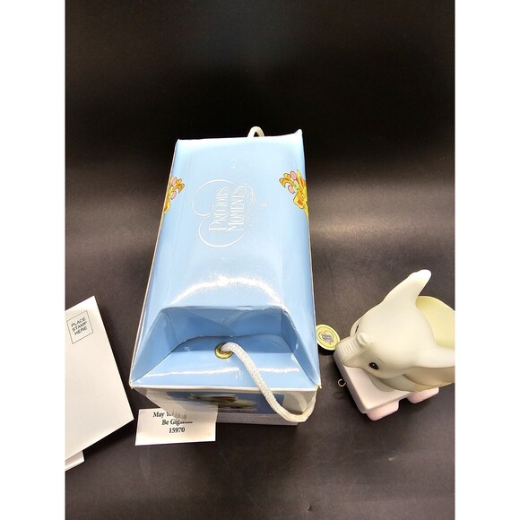 Precious Moments 15970 May Your Birthday be Gigantic Train Age 4 Elephant In Box - Picture 16 of 16